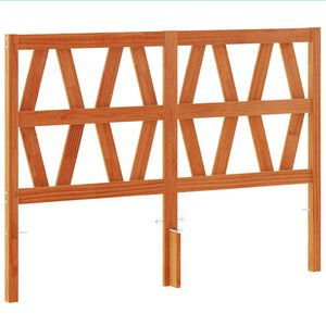 vidaXL Testiera Marrone Cera 135 cm in Legno Massello di Pino