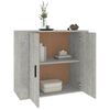 vidaXL Credenza Grigio Cemento 80x33x70 cm in Legno Multistrato