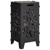 vidaXL Focolare Nero 47 x 38 x 75 cm Acciaio