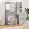 vidaXL Tavolo da Trucco con cassetto Grigio chiaro 78.5 x 41 x 135 cm