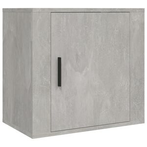 vidaXL Comodino a Muro Grigio Cemento 50x30x47 cm