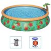 Bestway Set Piscina Gonfiabile Palme Paradisiache Fast Set 457x84 cm
