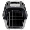 vidaXL Trasportino per Animali Domestici Grigio e Nero 61x40x38 cm PP