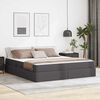 vidaXL Letto con contenitore e materasso Grigio 180 x 200 cm