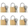vidaXL U Lock con Chiavi 6 pz Ottone Ferro