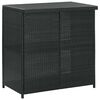vidaXL Set da Bar 3 pz in Polyrattan Nero