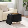 vidaXL Pouf contenitore Nero 40 x 40 x 45 cm Pelle sintetica