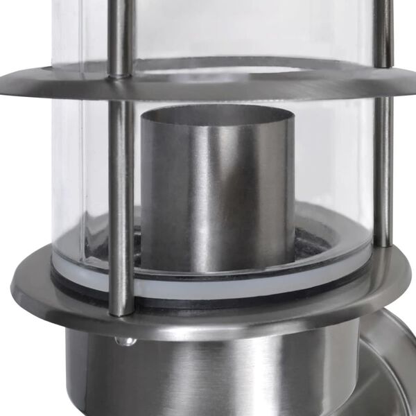 Lampada a parete da giardino patio acciaio inox da interno ed esterno