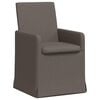 vidaXL Sedie da pranzo 2 pz Tela Grigio chiaro 57 x 67 x 95 cm