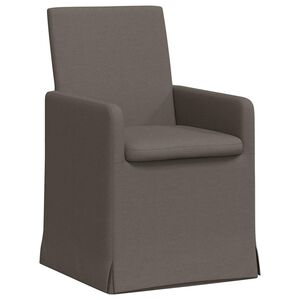 vidaXL Sedie da pranzo 2 pz Tela Grigio chiaro 57 x 67 x 95 cm