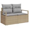 vidaXL Set Divano da Giardino 8 pcs beige e grigio chiaro