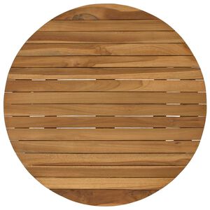 vidaXL Piano del tavolo &Oslash; 60 x 3,5 Rotondo Legno di teak solido