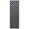 vidaXL Runner Tappeto LESAKA Nero e bianco 100 x 100 cm