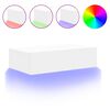 vidaXL Mobile Porta TV con Luci LED Bianco 60x35x15,5 cm
