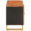 vidaXL Mobile Porta TV Marrone e Nero 105x33,5x46 cm in Legno di Mango
