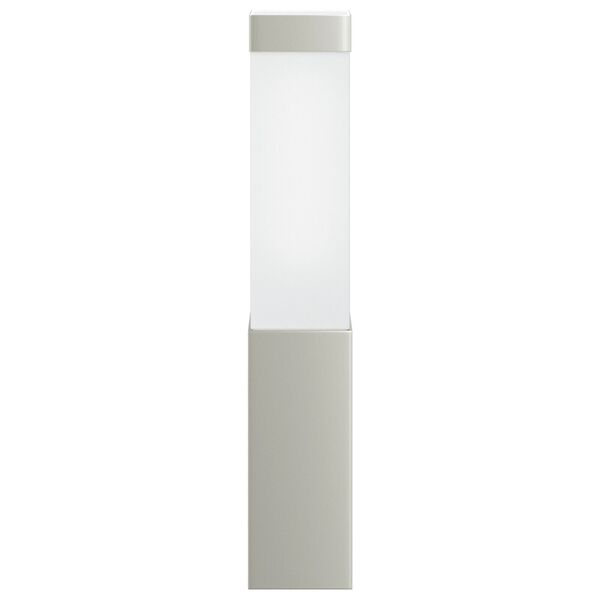 vidaXL Lampada da parete per esterni Argento 10.5 x 6 x 35 cm