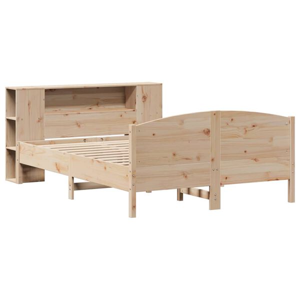 vidaXL Letto Libreria senza Materasso 160x200 cm in Legno di Pino