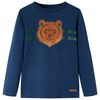 Maglietta da Bambino a Maniche Lunghe Blu Marino 92