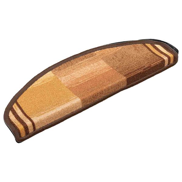 vidaXL Tappetini per Scale Autoadesivi 10pz 65x21x4 cm Marroni