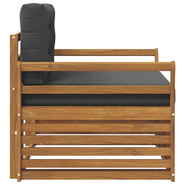 vidaXL Set di divani da esterno Legno di Acacia Massello e Poliestere