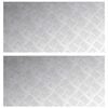 vidaXL Gradini per Scale 2 pz 80 x 40 cm Argento Alluminio