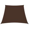 vidaXL Parasole a Vela in Tela Oxford a Trapezio 3/5x4 m Marrone