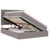vidaXL Letto con contenitore e materasso Talpa 140 x 200 cm Poliestere