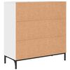 vidaXL Credenza Bianco Lucido 79,5 x 33 x 82 cm Legno multistrato