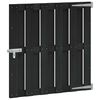 vidaXL Cancello da giardino 100 x 100 cm WPC e Alluminio Nero