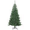 vidaXL Albero di Natale con 150 LED con supporto Verde 120 cm PVC