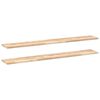 vidaXL Mensole da Parete 2 pz 120x20x2 cm Legno Acacia Non Trattato