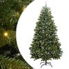 vidaXL Albero di Natale Artificiale con Rami Pieghevoli Verde 270 cm