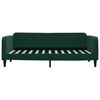 vidaXL Divano Letto con Materasso Verde Scuro 90x200 cm in Velluto