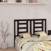 vidaXL Testiera per Letto Nera 146x4x100 cm in Legno Massello di Pino