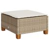 vidaXL Set Divano da Giardino 6 pz con Cuscini Beige in Polyrattan