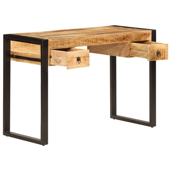 vidaXL Scrivania con 2 Cassetti 110x50x77 cm Legno Massello di Mango