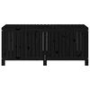 vidaXL Contenitore da Giardino Nero 147x68x64cm Legno Massello di Pino