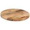 vidaXL Piano per Tavolo &Oslash; 50x1,5cm Rotondo Legno Massello Grezzo Mango