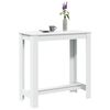 vidaXL Tavolo da Bar Bianco 102x50x103,5 cm in Legno Multistrato