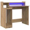 vidaXL Scrivania Rovere artigianale 97 x 45 x 90 cm Legno multistrato