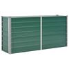 vidaXL Letto Rialzato Giardino in Acciaio Zincato 160x40x77 cm Verde
