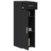 vidaXL Credenza Nera 30x42,5x93 cm in Legno Multistrato