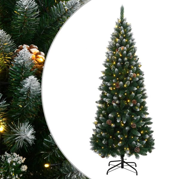 vidaXL Albero di Natale Artificiale con 300 LED 210 cm
