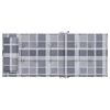 vidaXL Cuscini Sedia Schienale Alto 2pz a Quadri Grigio Tessuto Oxford