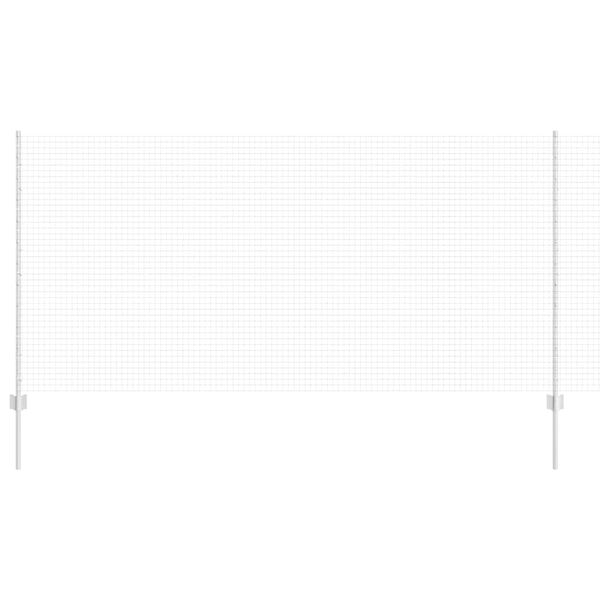 vidaXL Recinzione con Posto Argento 1,2 x 10 m Acciaio