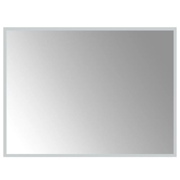 vidaXL Specchio da Bagno con Luci LED 60x80 cm