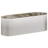 vidaXL Letto rialzato da giardino Acciaio Inox 120 x 40 x 40 cm