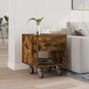 vidaXL Comodino Rovere fum&eacute; 40,5 x 40 x 48 cm Legno multistrato