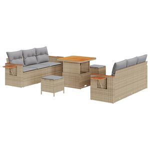 vidaXL Set Divano da Giardino 11 pz 8-Numero di posti