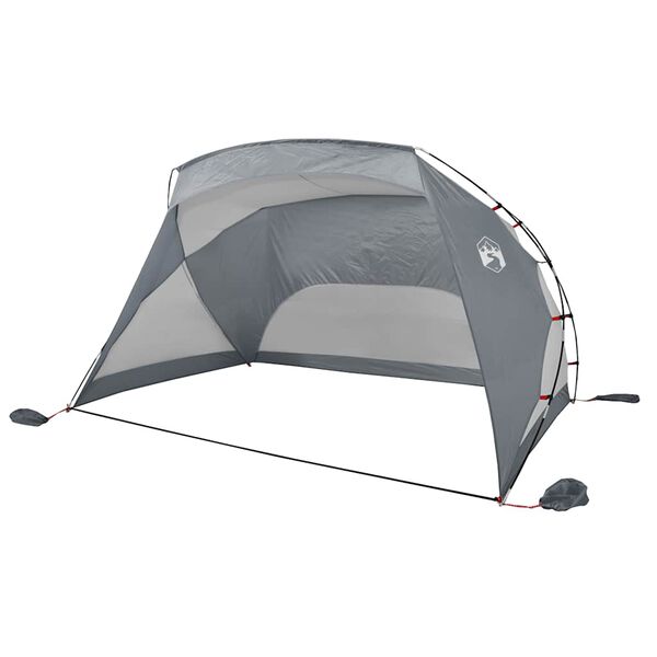 vidaXL Tenda da Spiaggia Grigia 274x178x170/148 cm in Poliestere 185T